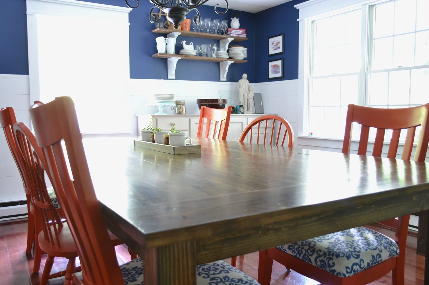 Build your own large farmhouse table, seating for 12! by I am a Homemaker featured on @Bekob