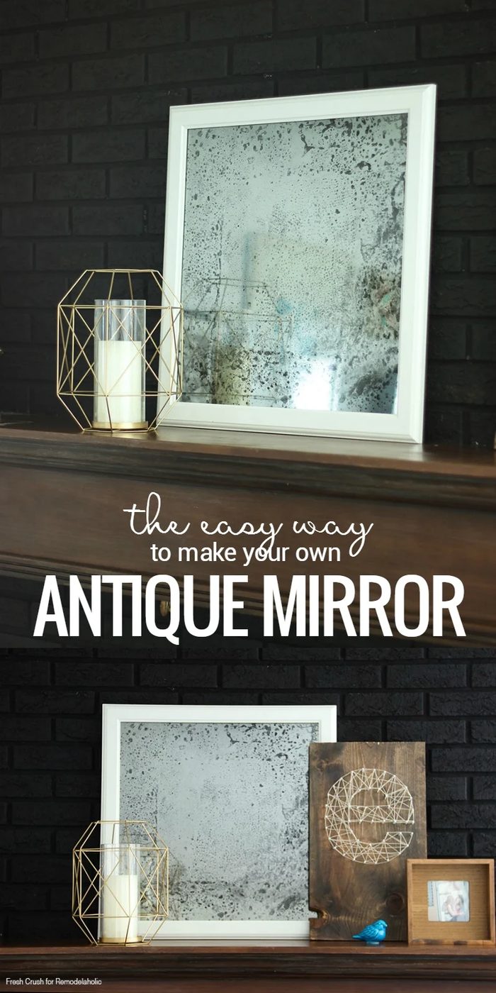 straightforward Handmade Antique Mirror walkthrough | IKEA method | How to turn a picture frame into a mirror