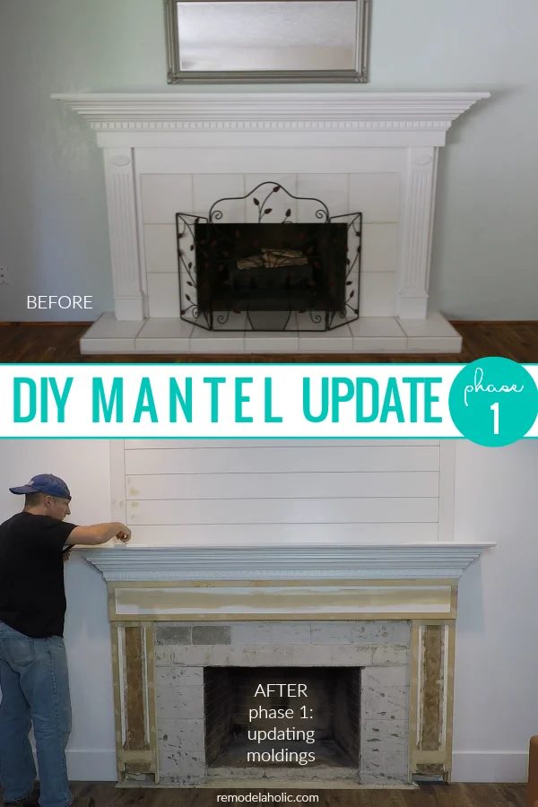Handmade Mantel Update Fireplace Moldings And Trim And Remove Tile Hearth #Bekob