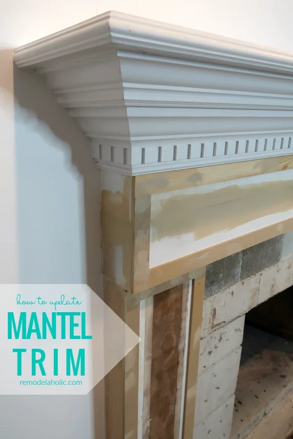 How To Update Mantel Trim For A Modern Fireplace Update #Bekob
