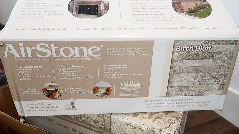 Handmade Fireplace Makeover AirStone 5