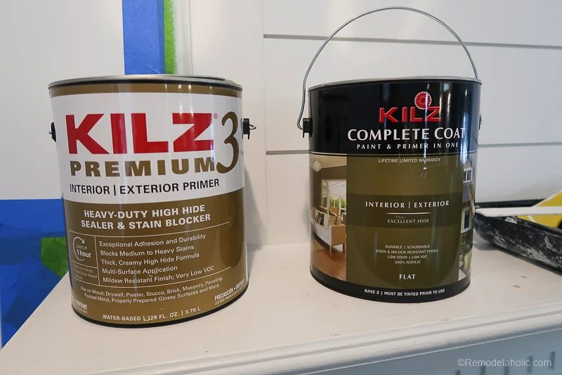Handmade Fireplace Makeover Fireplace Mantel Prime And Paint 1 (4)