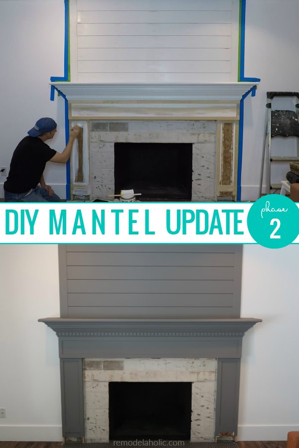 Handmade Mantel Update, Rebuild And Paint A Wood Fireplace Mantel Gray #Bekob
