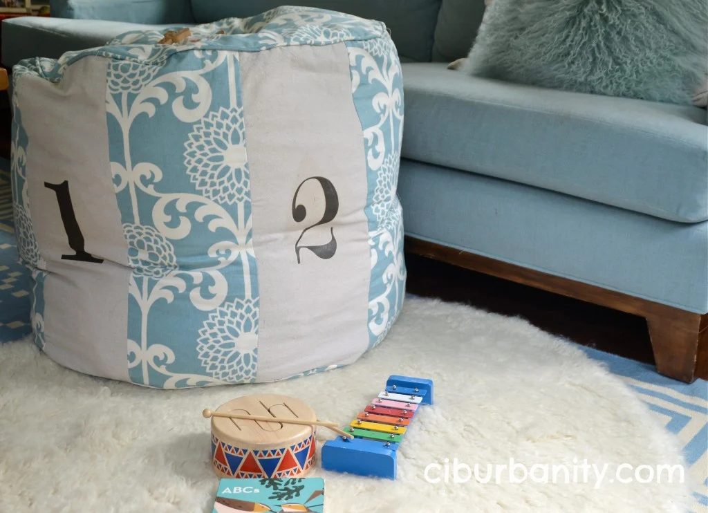 copycat Land of Nod floor cushion, featured on Bekob.com