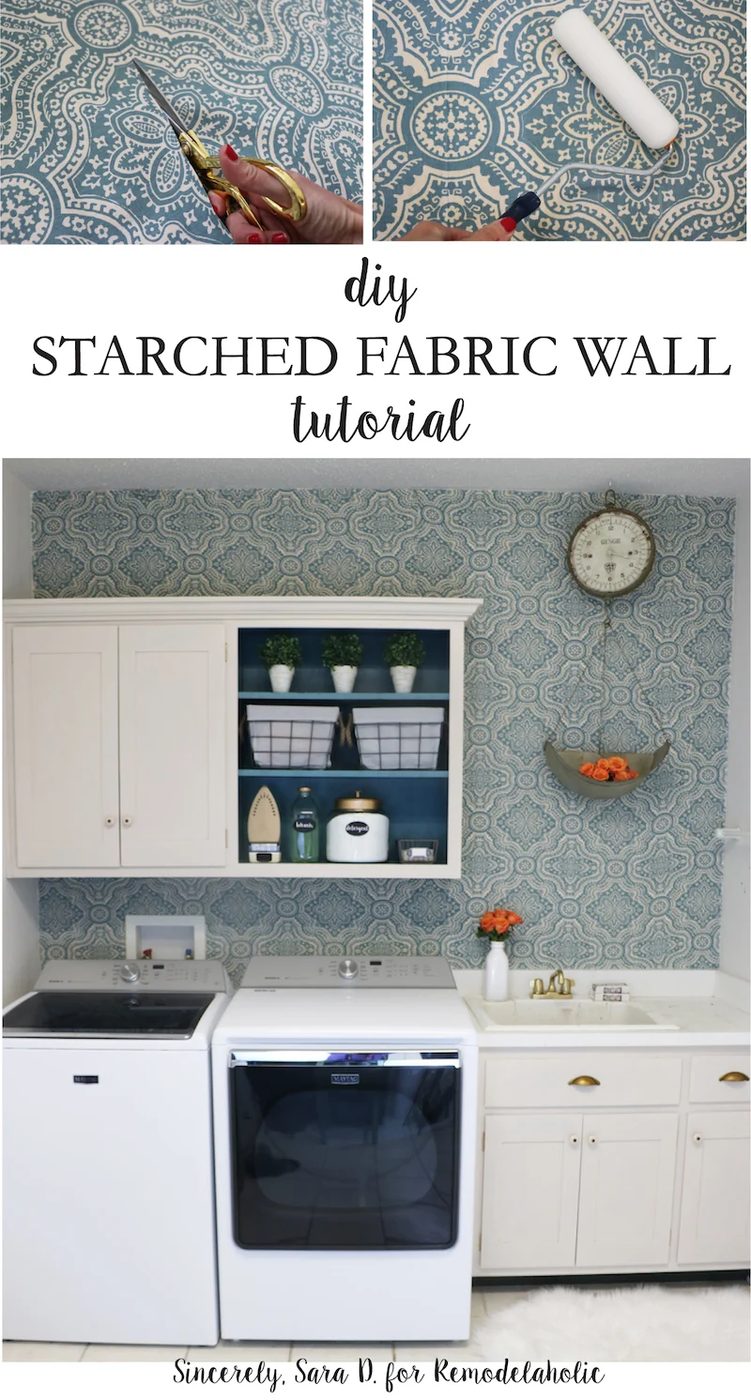 Handmade Starched Fabric Wall walkthrough for Bekob