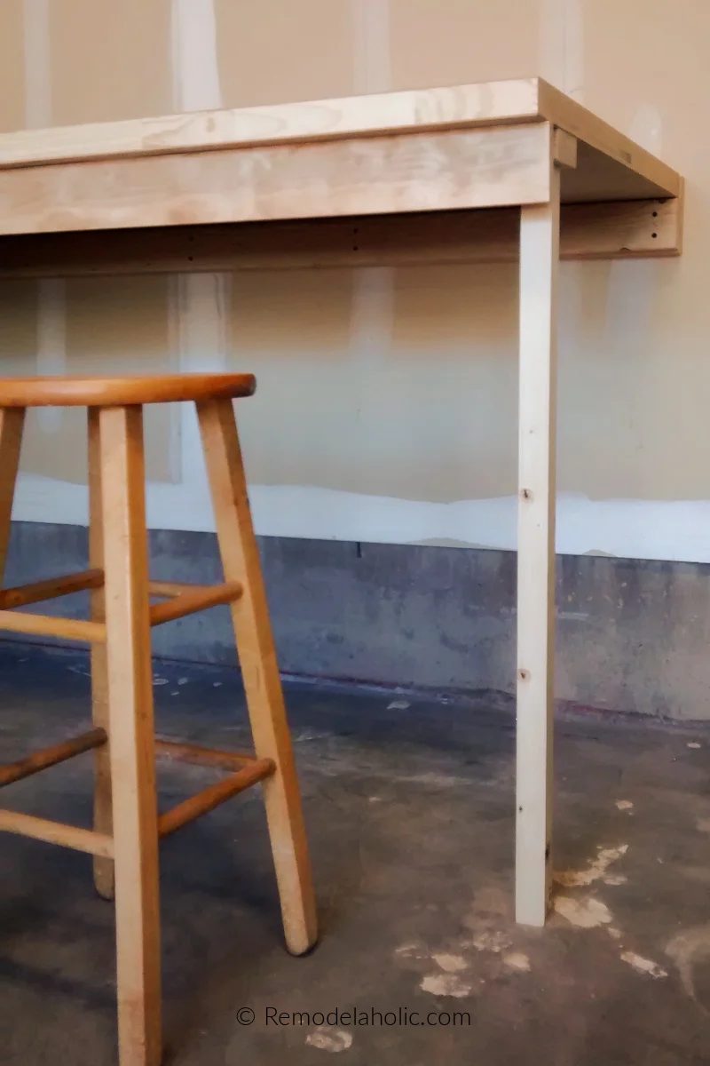 straightforward Handmade Folding Workbench For The Garage Or Shop Bekob