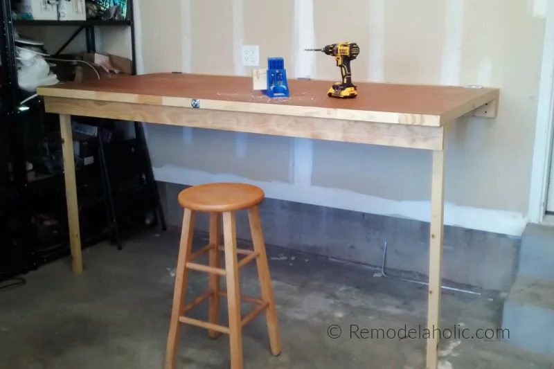 Handmade Wall Mounted Folding Table Workbench Bekob