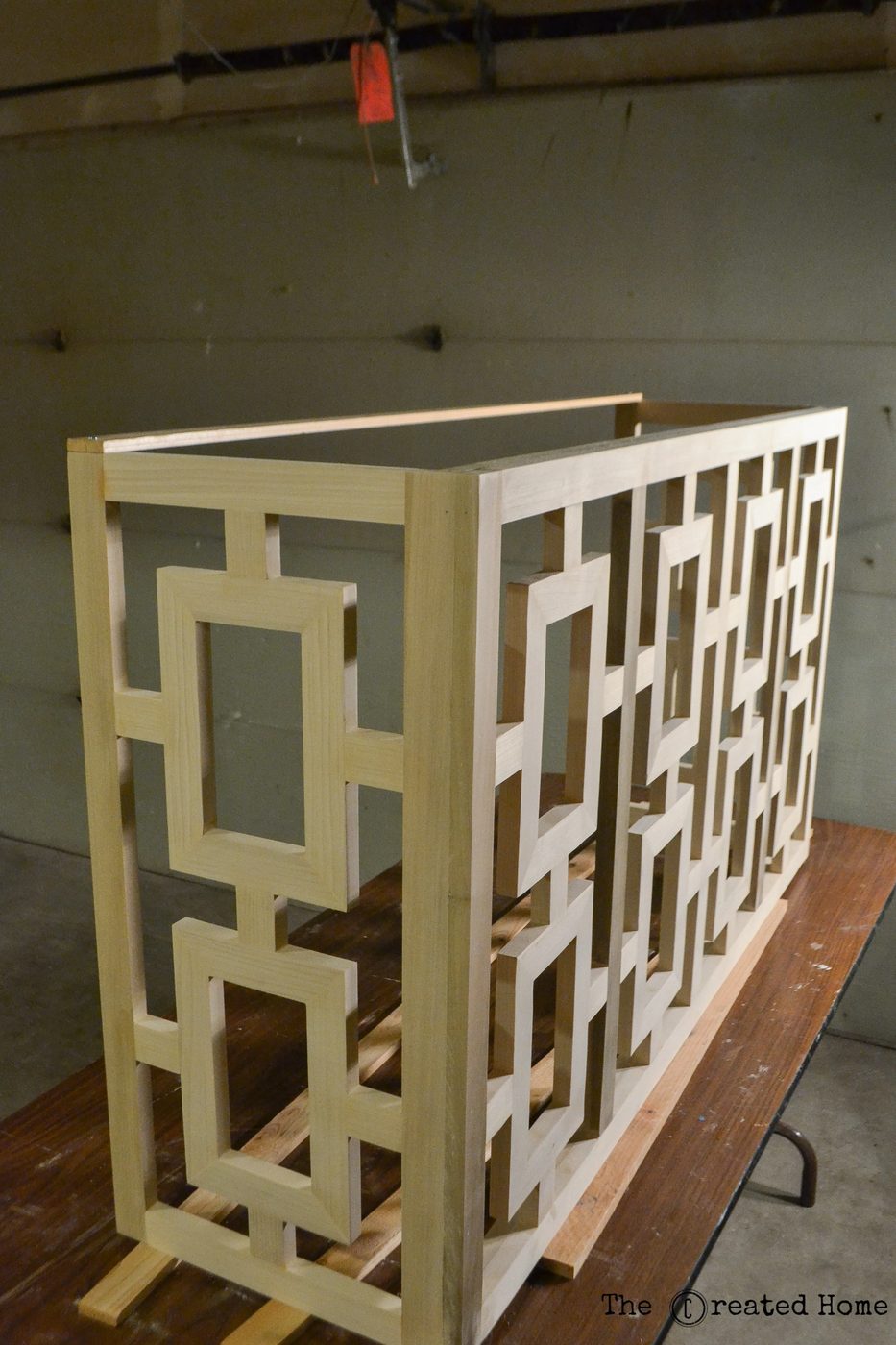 12 Handmade Console Table With Fretwork Sides And Plywood Top, By The Created Home Featured On @Bekob