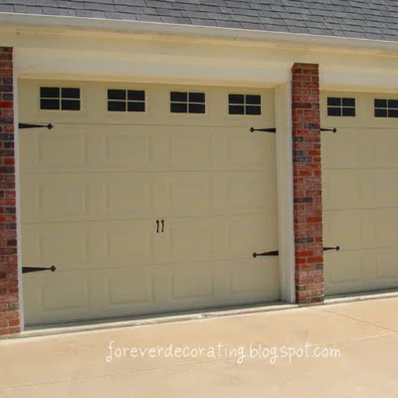 faux painted carriage door garage