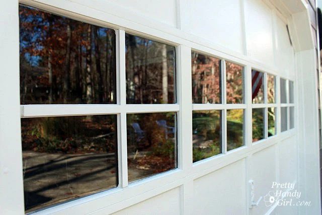 add grilles to garage door windows Pretty Handy Girl