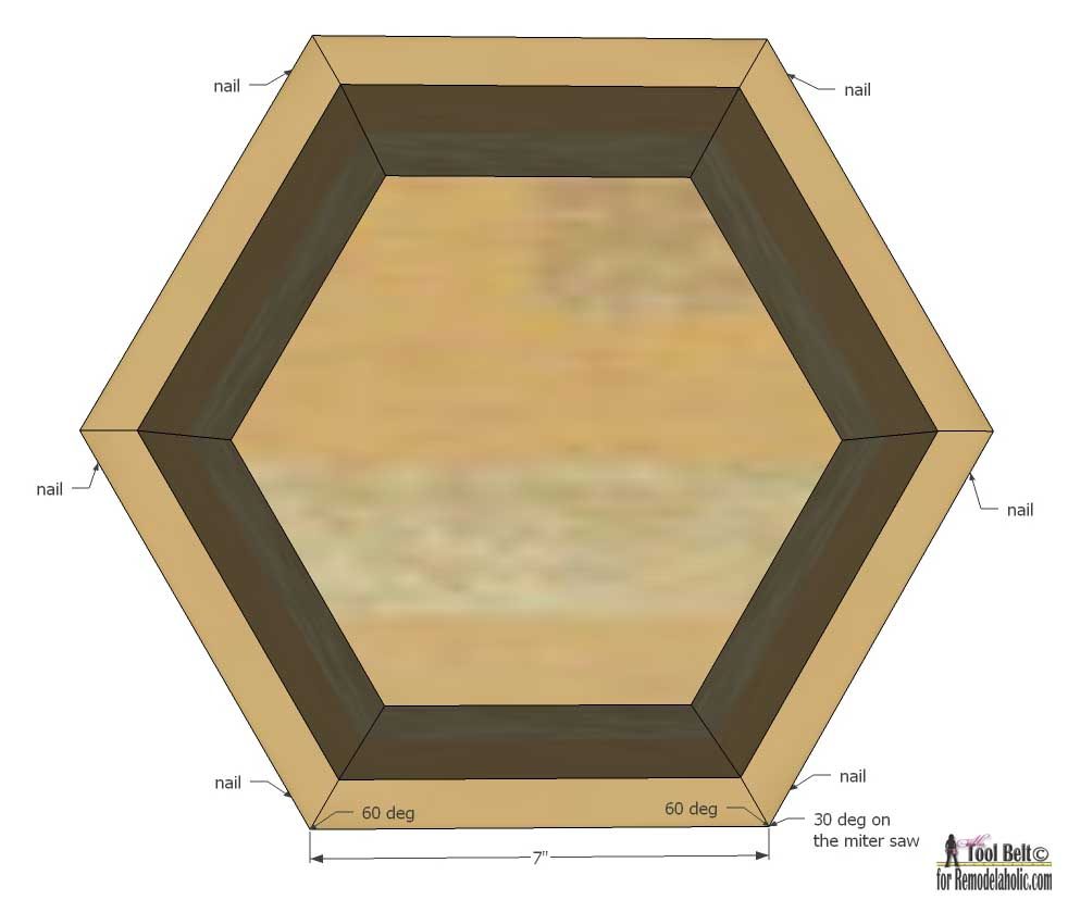 Create modern and unique wall decor with a gallery of geometric display shelves. Free plans to build 4 different shaped shadow box shelves on Bekob.
