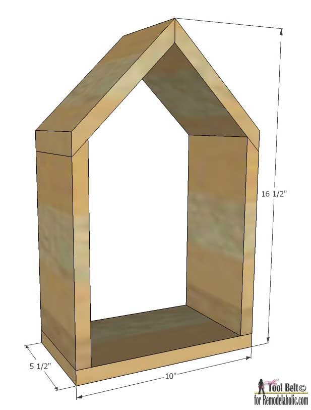 Create modern and unique wall decor with a gallery of geometric display shelves. Free plans to build 4 different shaped shadow box shelves on Bekob.