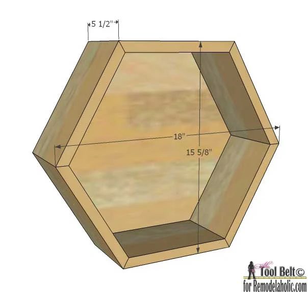 Create modern and unique wall decor with a gallery of geometric display shelves. Free plans to build 4 different shaped shadow box shelves on Bekob.