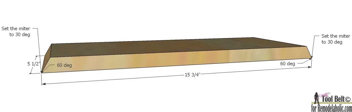 Triangle shelf - side