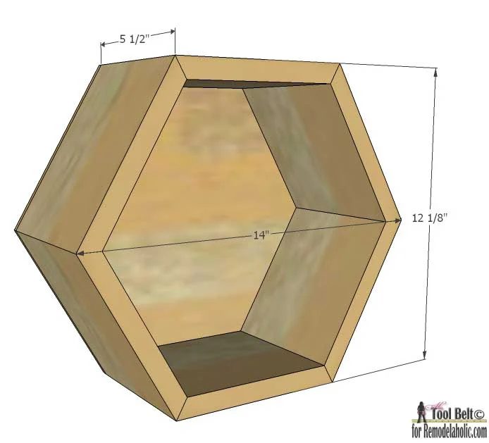Create modern and unique wall decor with a gallery of geometric display shelves. Free plans to build 4 different shaped shadow box shelves on Bekob.