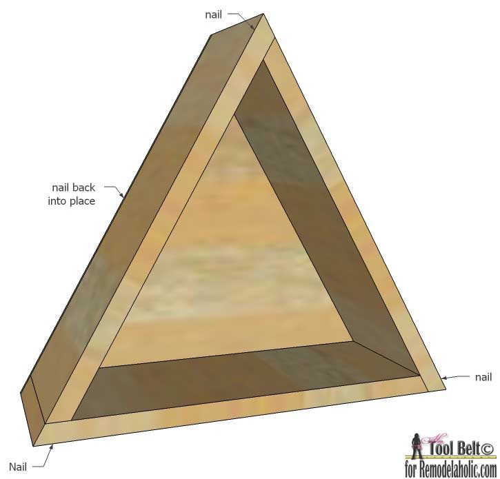 triangle shelf - assembly
