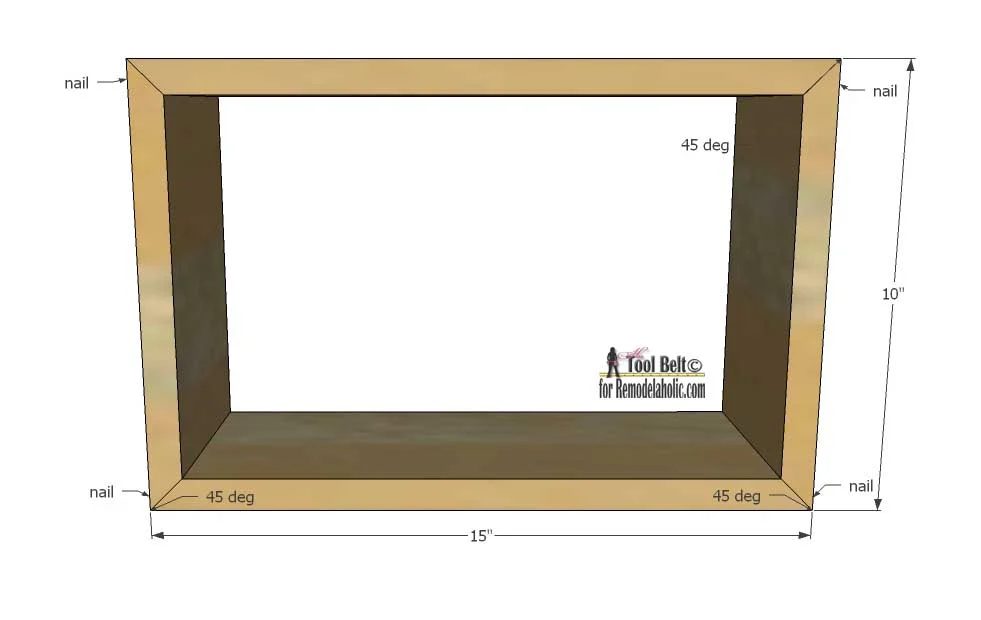 Create modern and unique wall decor with a gallery of geometric display shelves. Free plans to build 4 different shaped shadow box shelves on Bekob.
