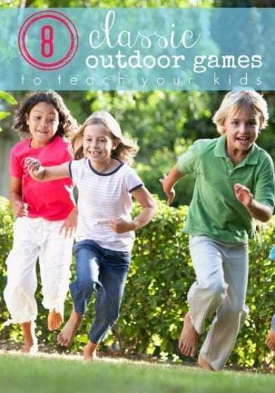 Kids Running And Laughing, 8 Classic Outdoor Games For Kids