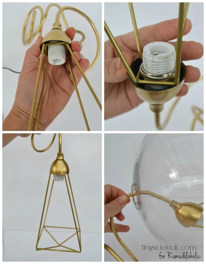 how to make a glass pendant light