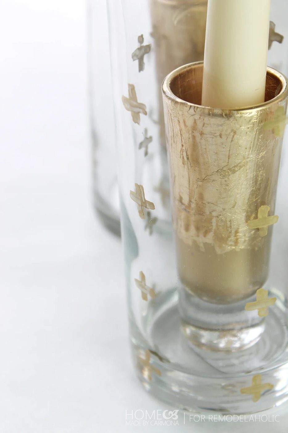 Gold leaf shot glass - for Bekob