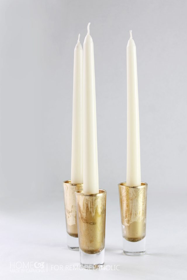 Shot glasses turned candle holders - Home Made by Carmona for Bekob