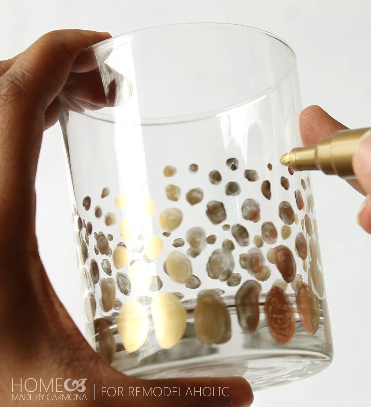 sharpie decorated glasses - for Bekob