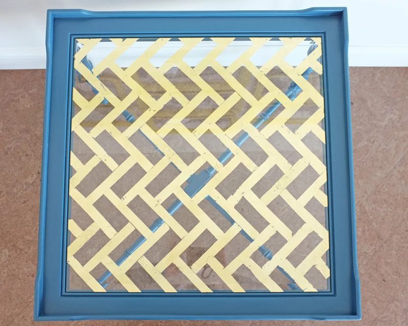 Handmade Gold Leaf Glass Table Top on Bekob.com
