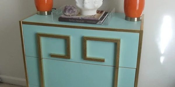 Handmade Greek Key Dresser