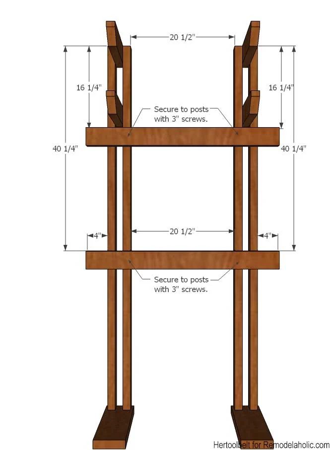 Building extra storage for your coats is straightforward with this free plan for a Handmade hall tree coat rack.