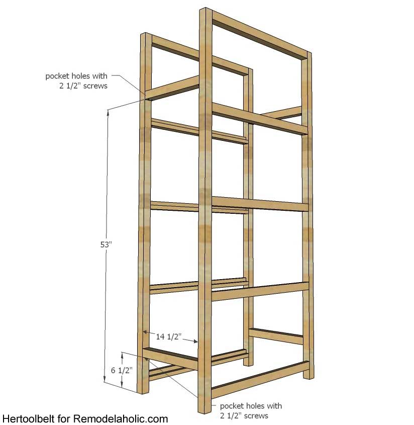 Get organized with these adorable house frame bookshelves. Free and straightforward plans to build a Handmade house frame bookshelf.