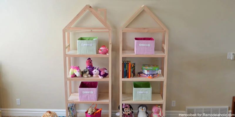 Handmade House Frame Bookshelf Plans