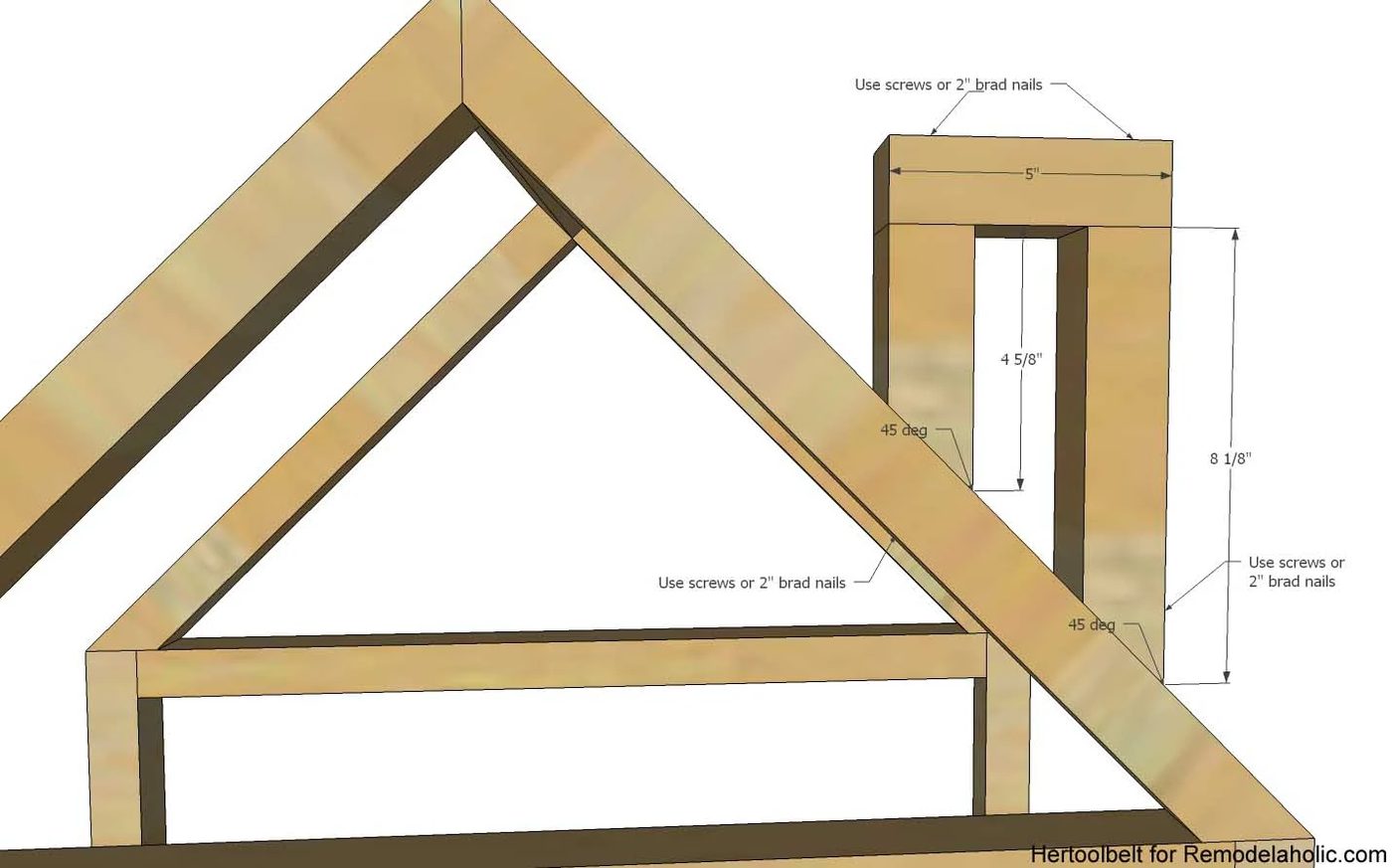 Get organized with these adorable house frame bookshelves. Free and straightforward plans to build a Handmade house frame bookshelf.