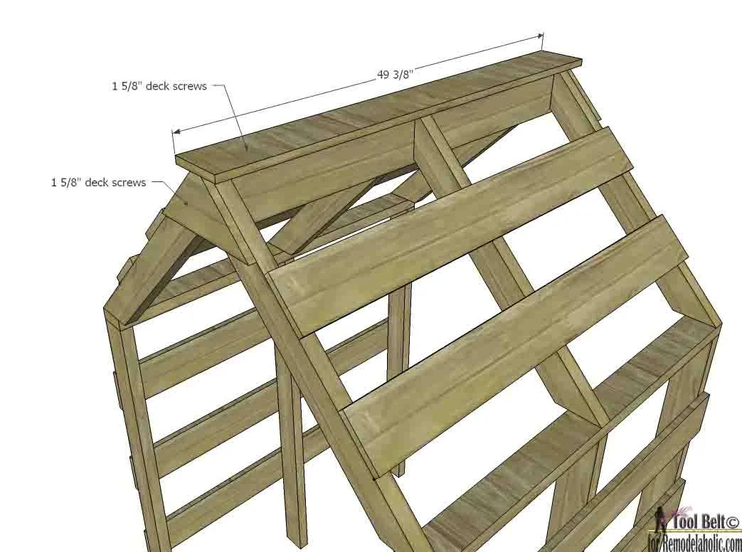 This house shaped garden arbor is so cute, well fitted for my yard. Free Handmade plans on @Bekob