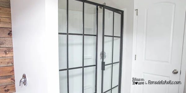 Handmade Industrial Factory Window Shower Door