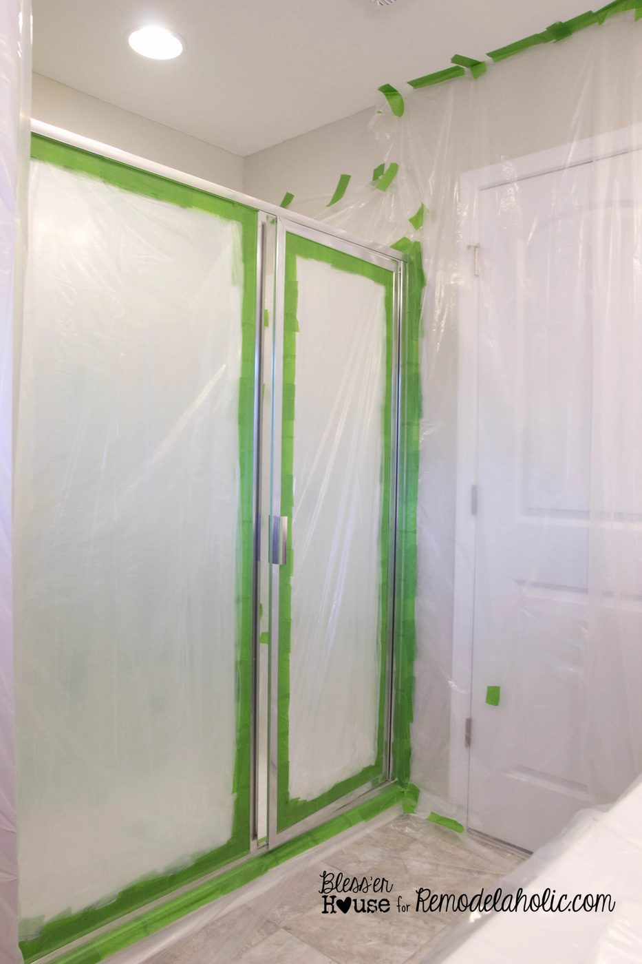 Handmade industrial factory window shower door walkthrough