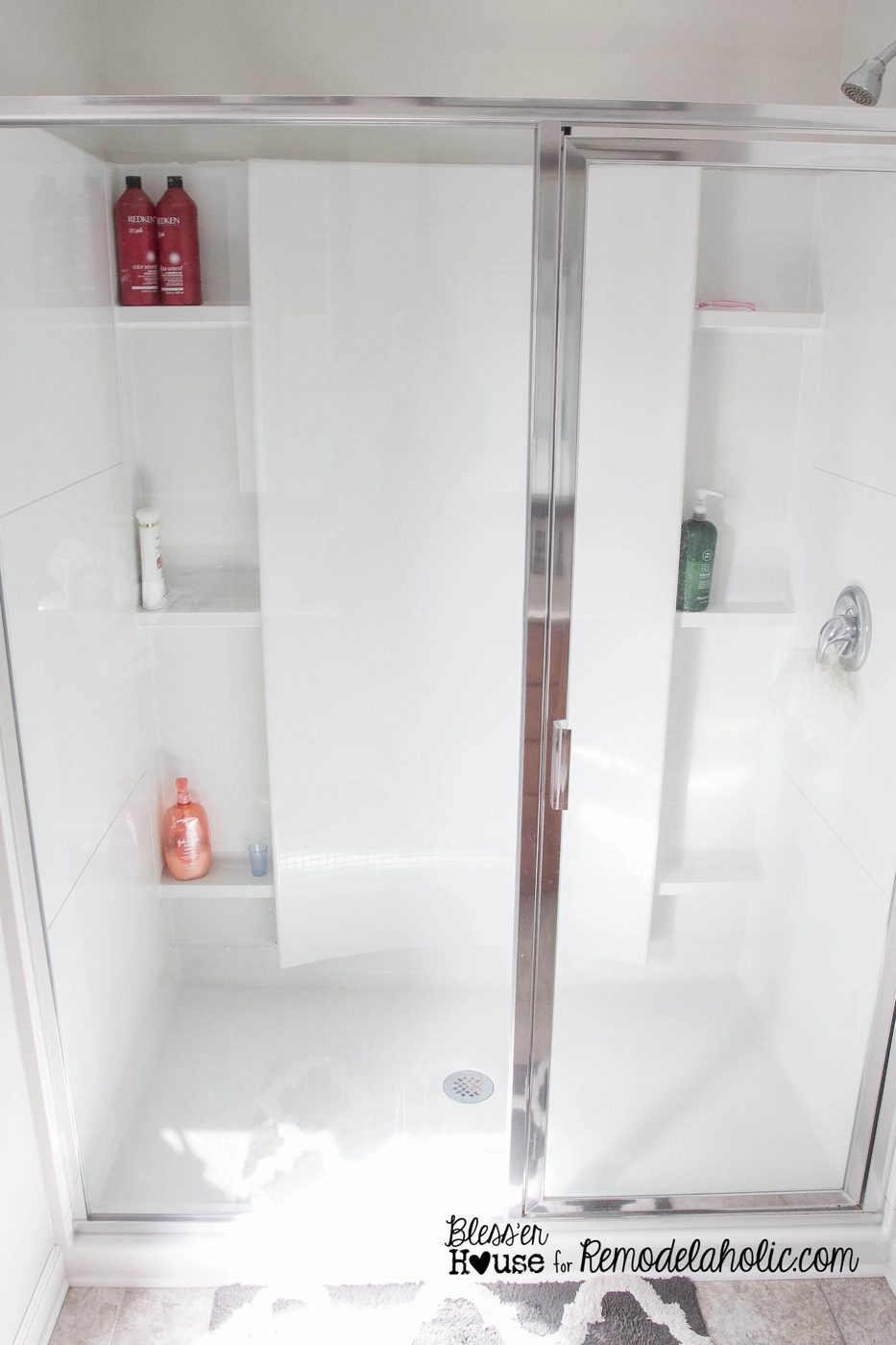 Handmade industrial factory window shower door walkthrough