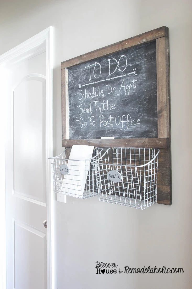 Handmade Locker Basket Mail Organizer