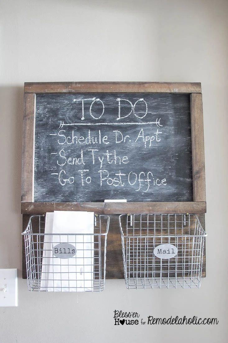 Handmade Locker Basket Mail Organizer