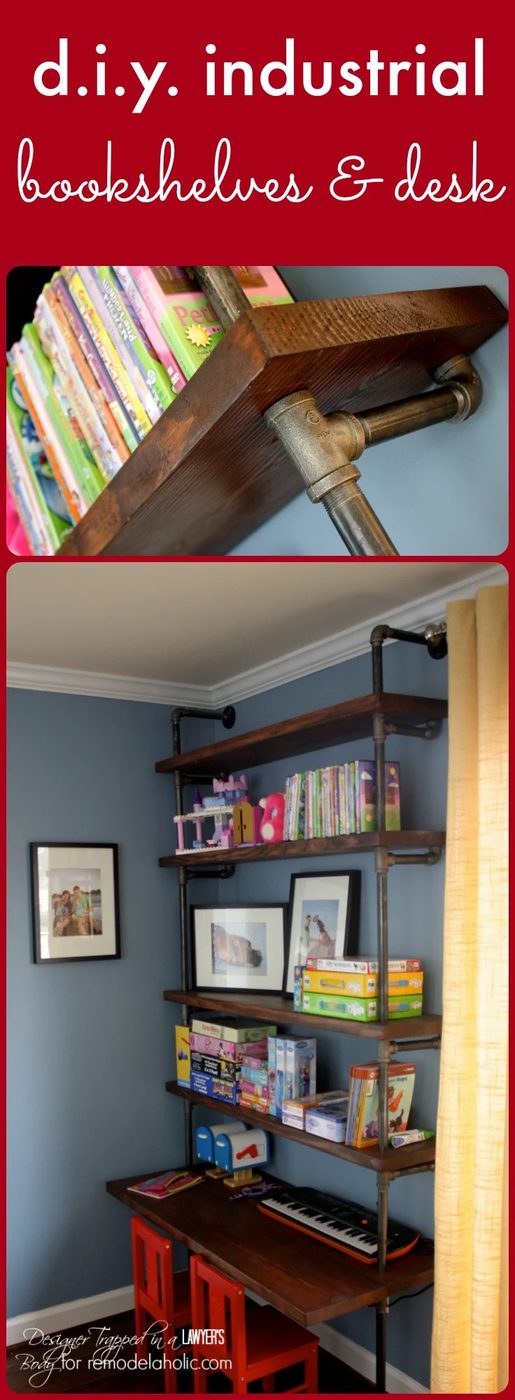 solid walkthrough for Handmade industrial shelves and desks by Designer Trapped in a Lawyer's Body for Bekob.com.