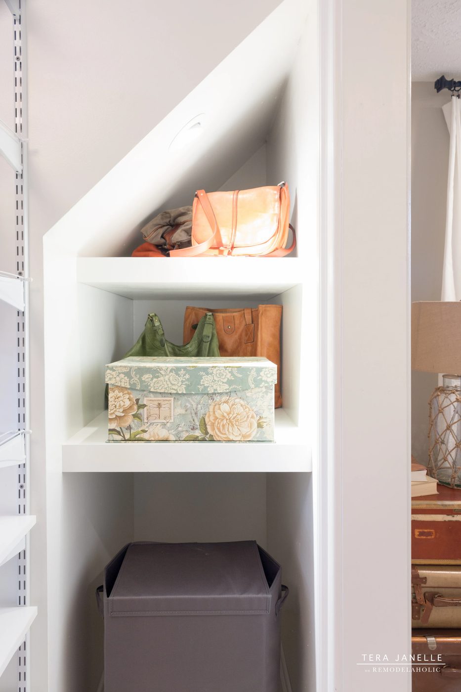 Dreamy! Create a striking boutique-style walk-in closet. Cape Cod Walk In Closet by Tera Janelle on @Bekob