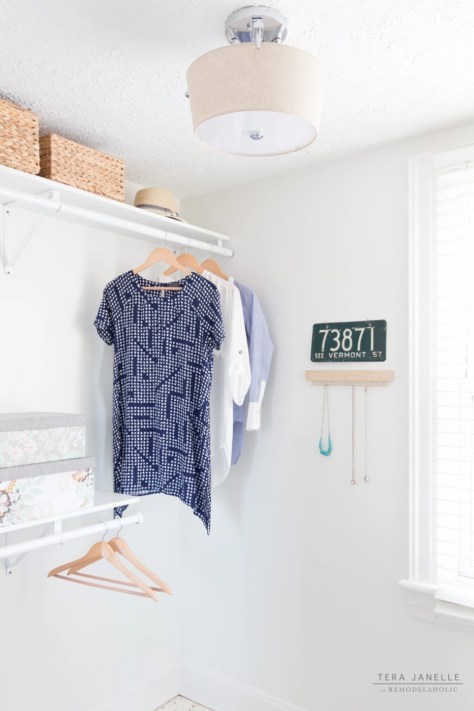 Dreamy! Create a striking boutique-style walk-in closet. Cape Cod Walk In Closet by Tera Janelle on @Bekob