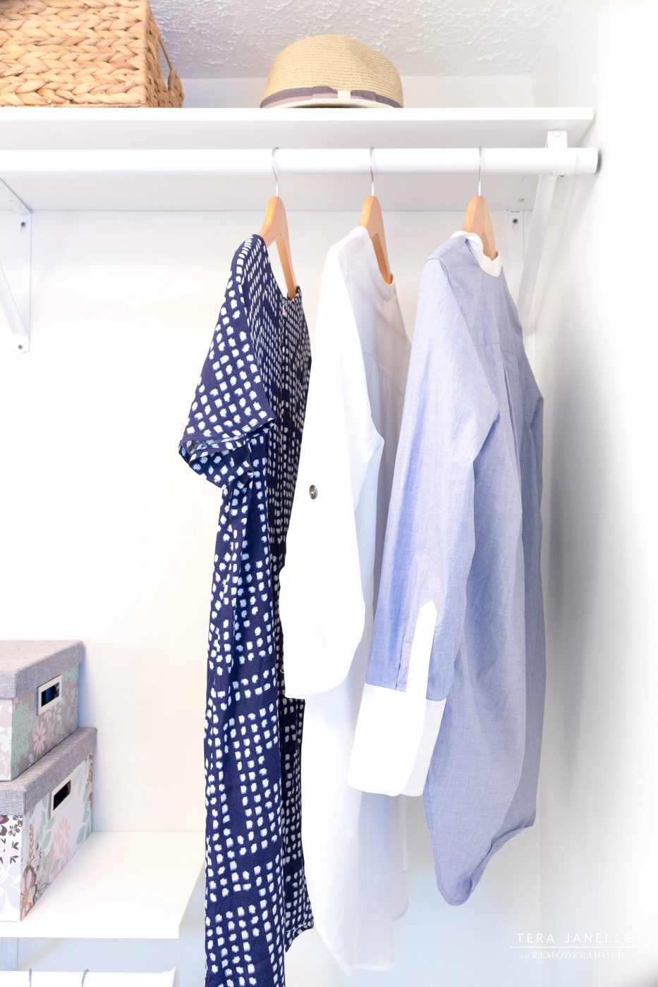 Dreamy! Create a striking boutique-style walk-in closet. Cape Cod Walk In Closet by Tera Janelle on @Bekob