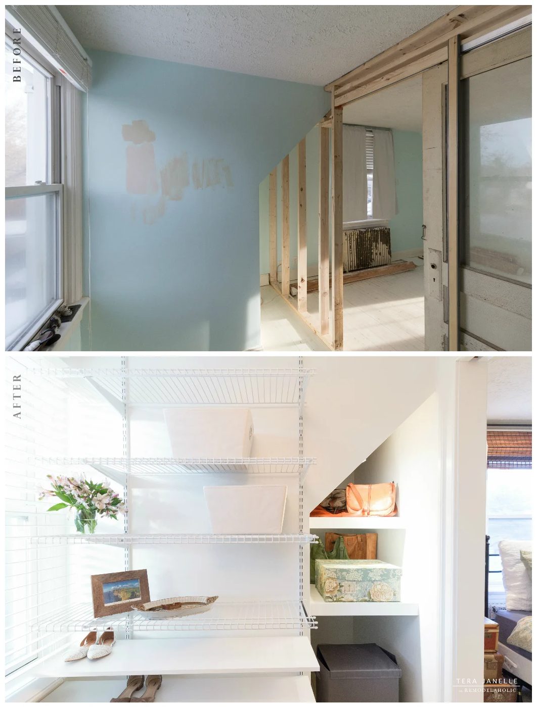 Dreamy! Create a striking boutique-style walk-in closet. Cape Cod Walk In Closet by Tera Janelle on @Bekob