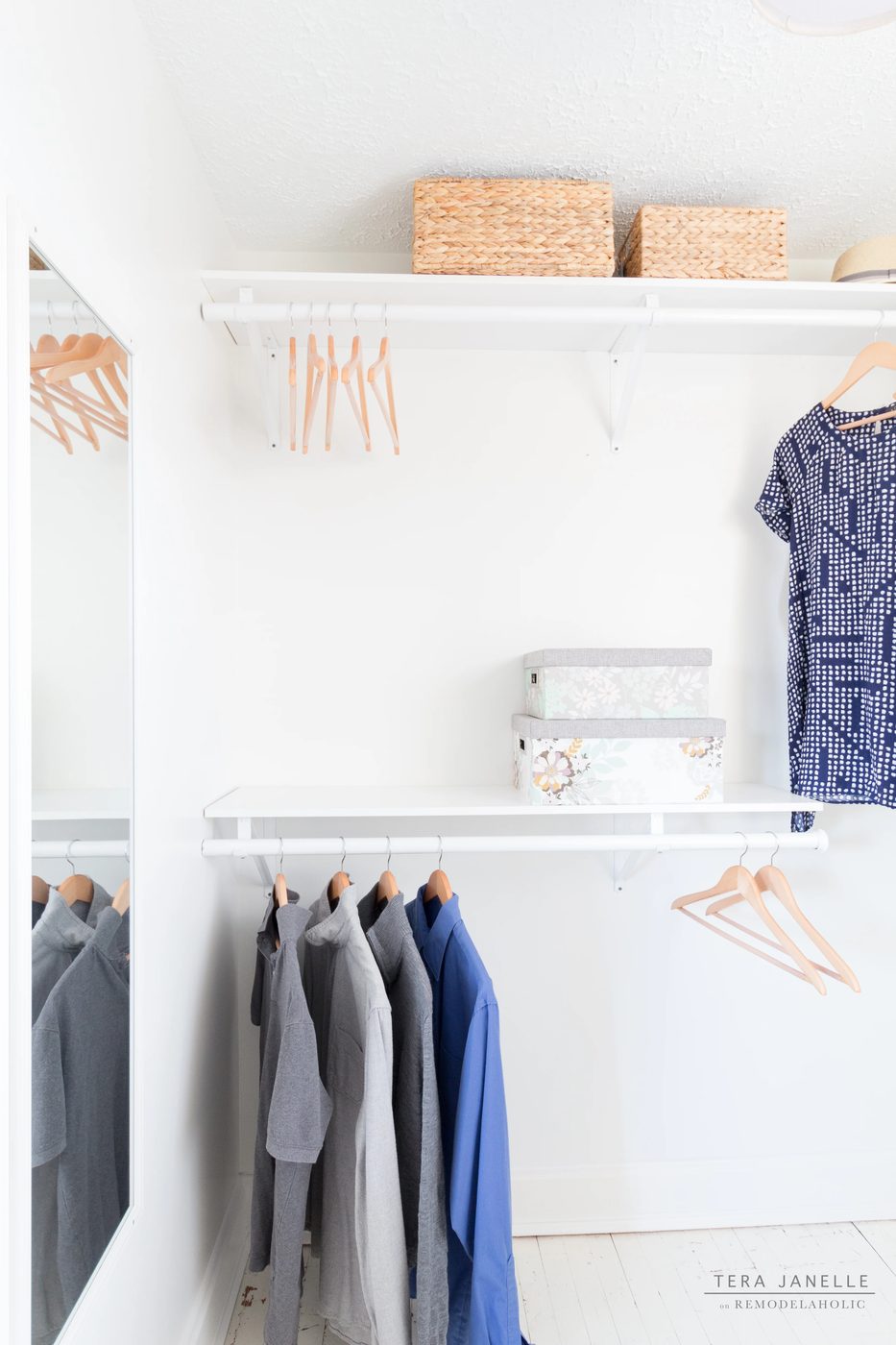 Dreamy! Create a striking boutique-style walk-in closet. Cape Cod Walk In Closet by Tera Janelle on @Bekob