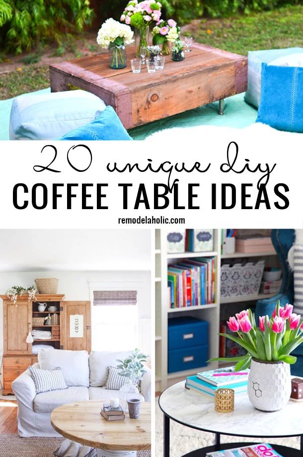20 Unique Handmade Coffee Table options Bekob