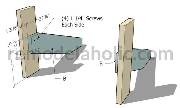 Handmade Kids Adirondack Chair Plans, Assemble Legs, Bekob