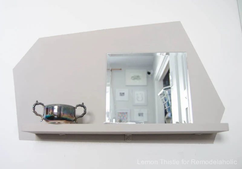Handmade floating vanity- well fitted for a tight space or kids room