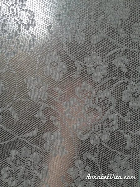Handmade lace privacy window covering walkthrough, Annabel Vita on Bekob