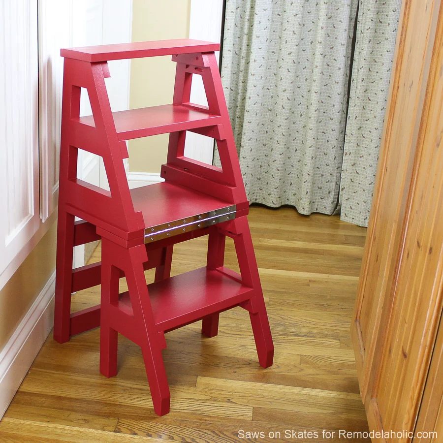 Handmade Ladder Chair, Folding Step Stool Chair Woodworking Plan