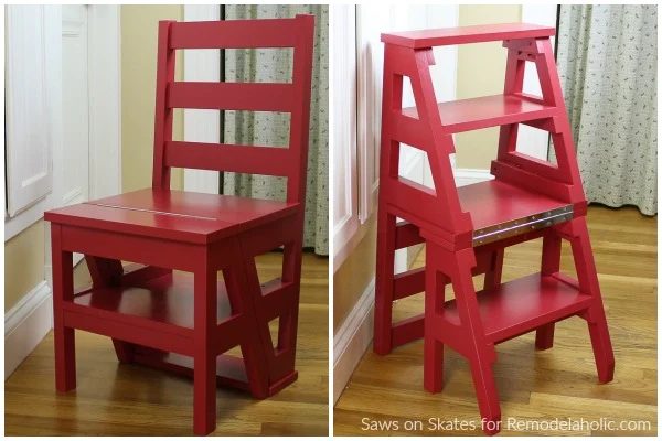 Handmade Ladder Chair: How to Build an solid Folding Step Stool Chair